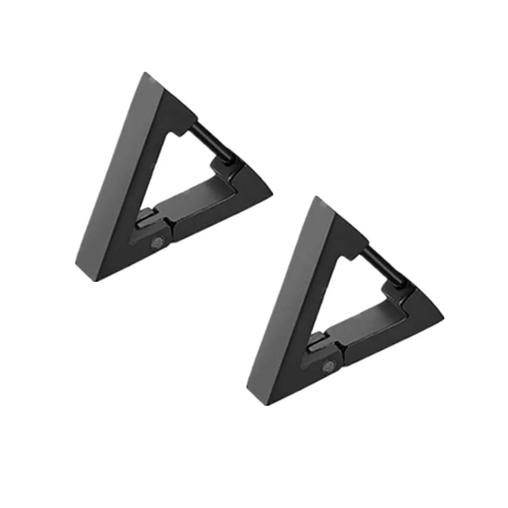 Boucle d'oreille homme noire