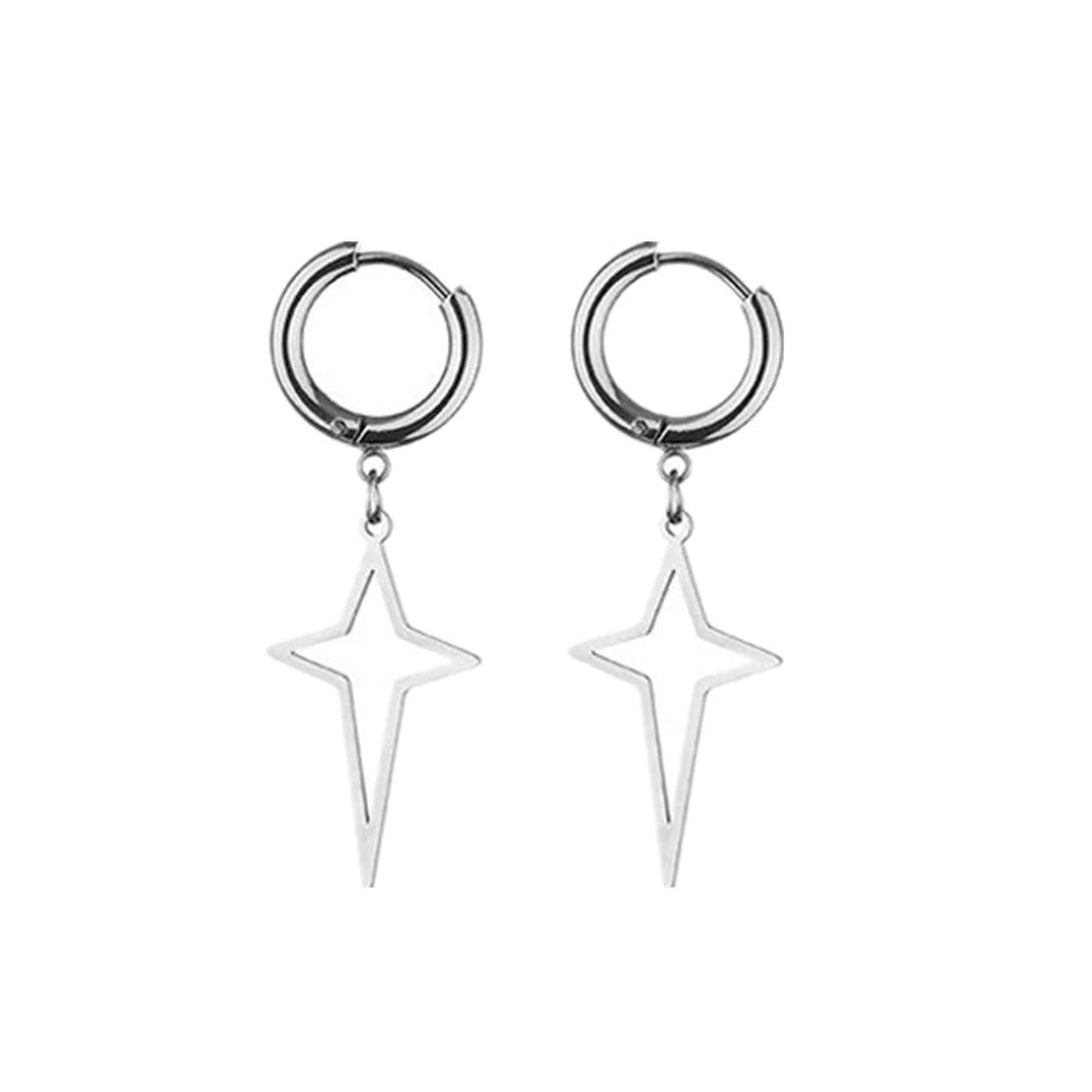 Boucle d'oreille homme pendante