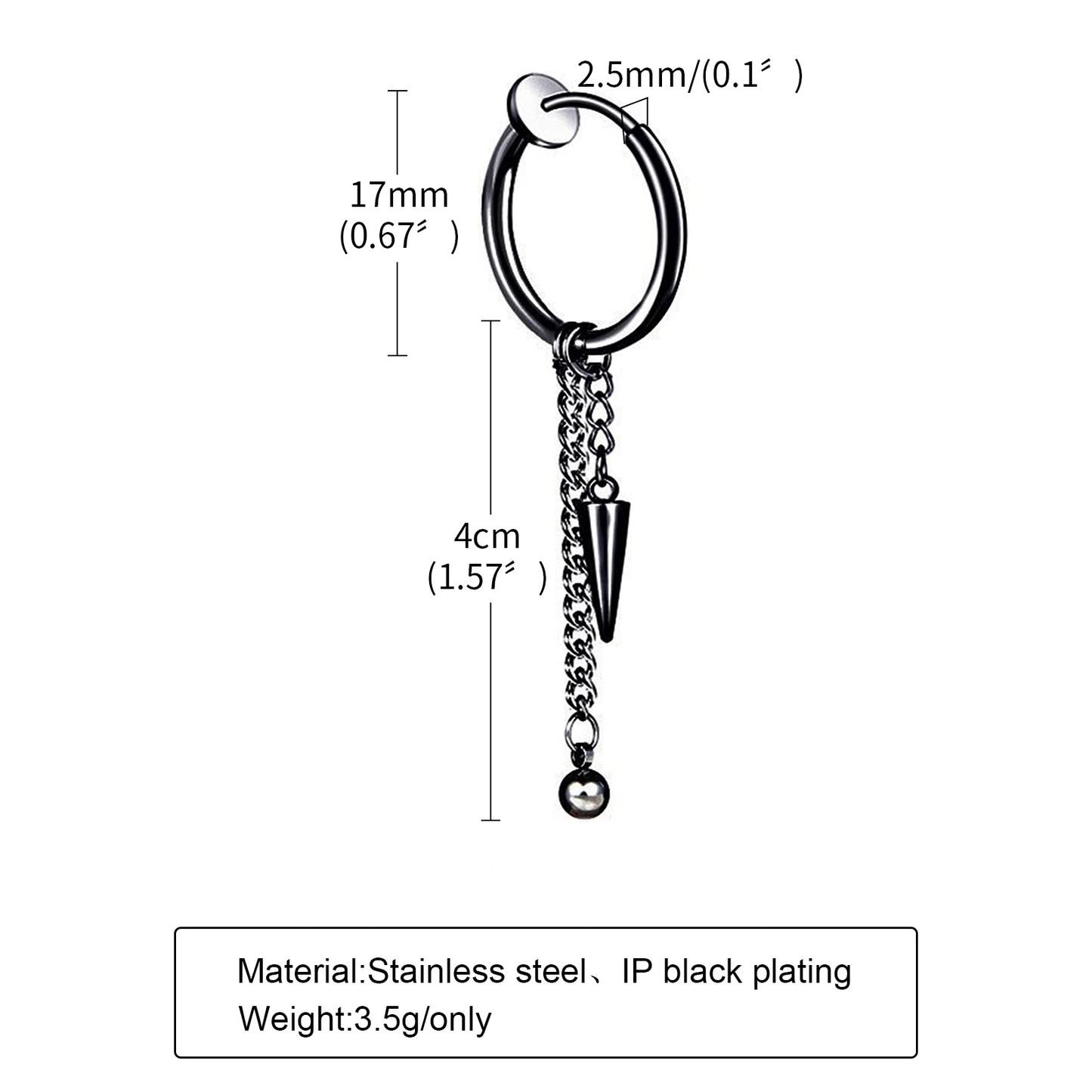 Boucle d'oreille homme