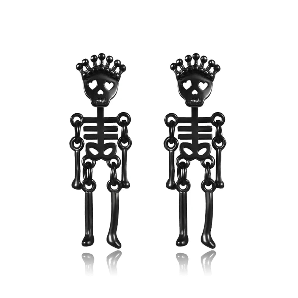 Boucle d'oreille homme noire
