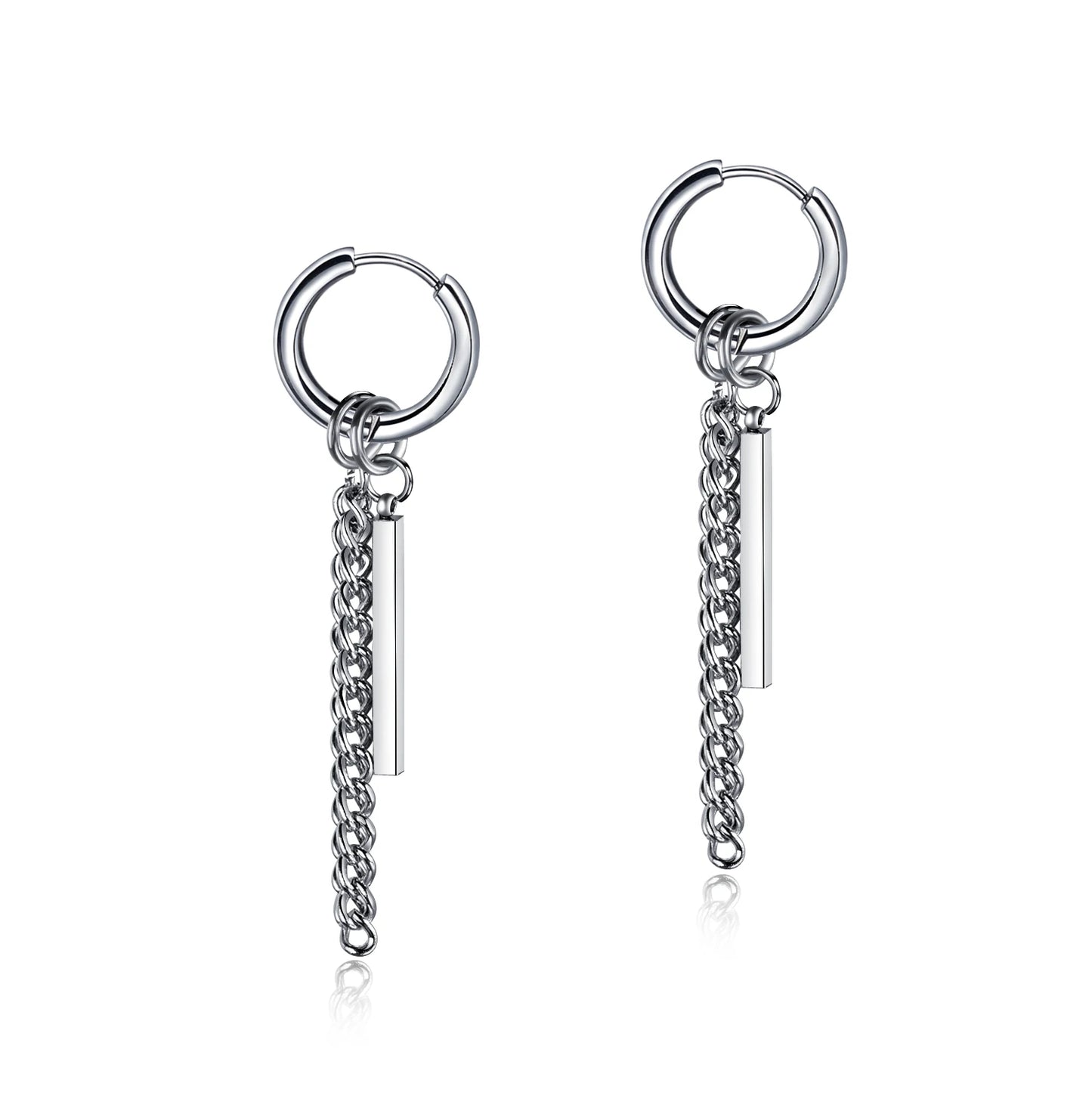 Boucle d'oreille homme pendante