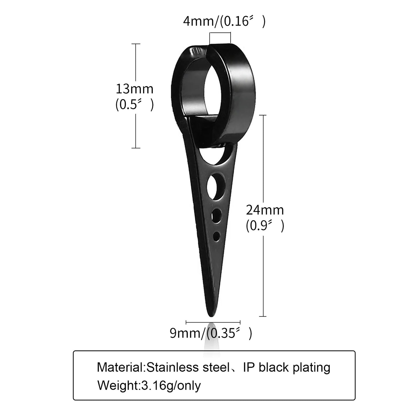 Boucle d'oreille homme