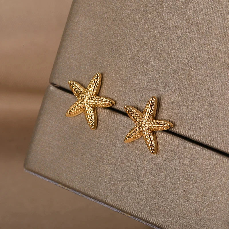 Boucle d'oreille etoile de mer