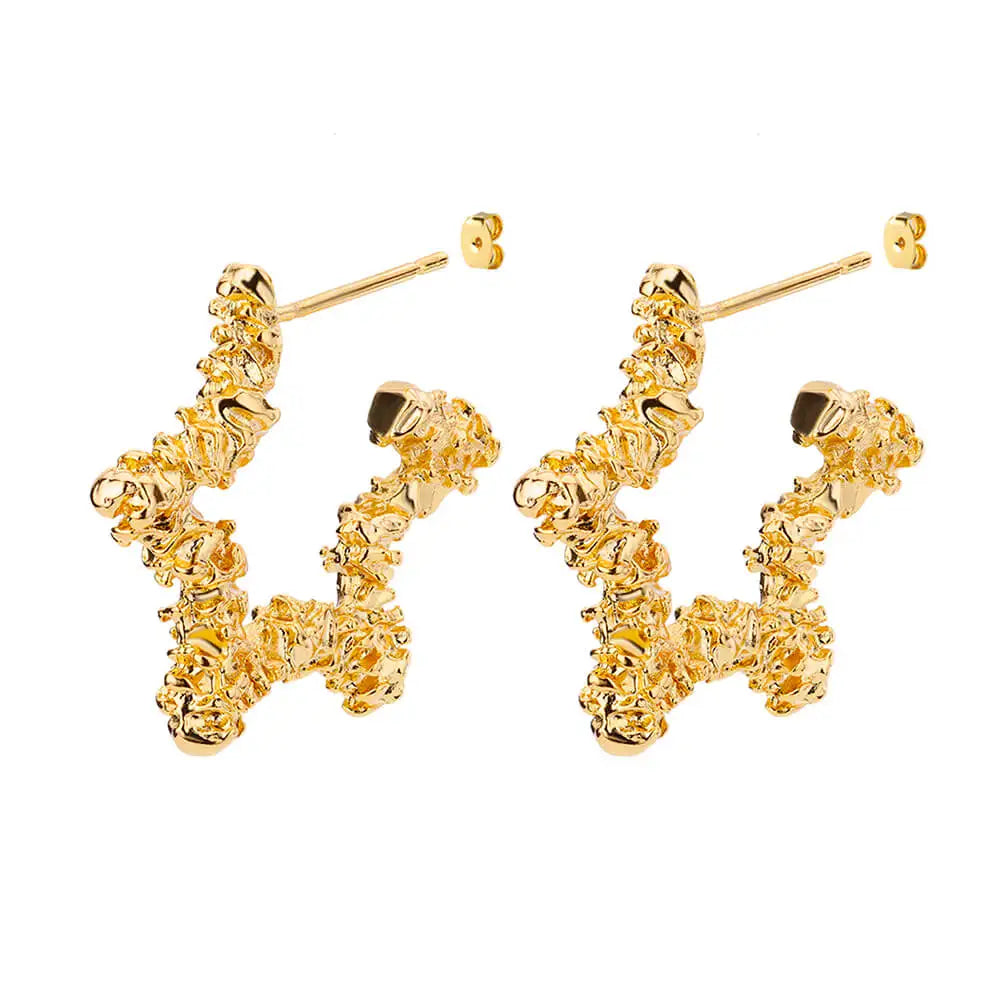 Boucle d'oreille etoile de mer