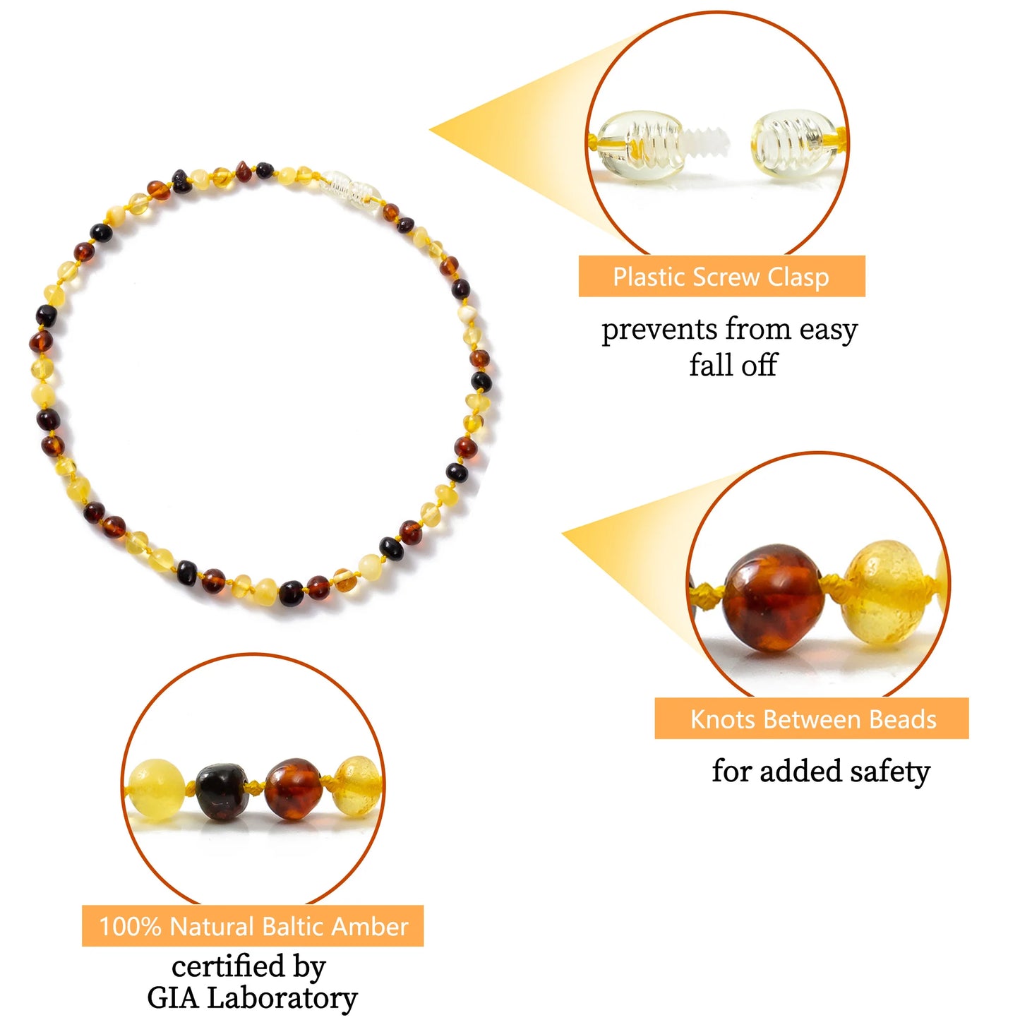 Collier Ambre Bébé