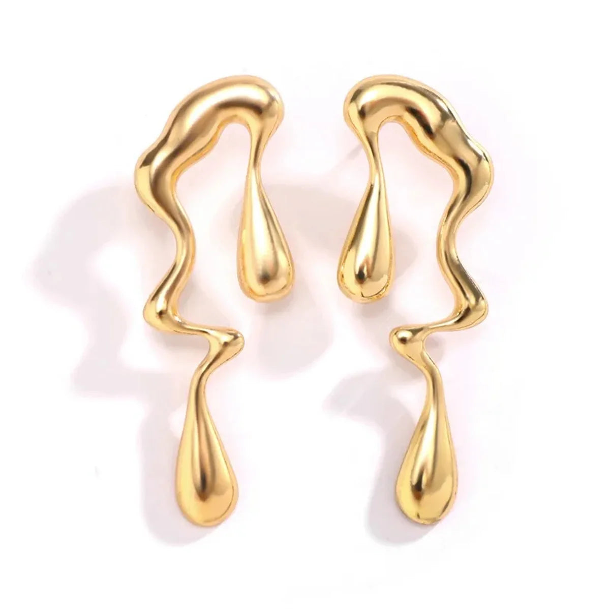 Boucle d'oreille goutte d'eau acier inoxydable