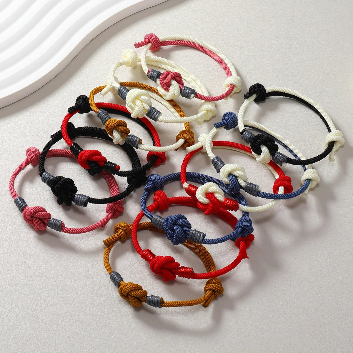 Bracelet Noeud Coulissant - Bracelet Double Manchette