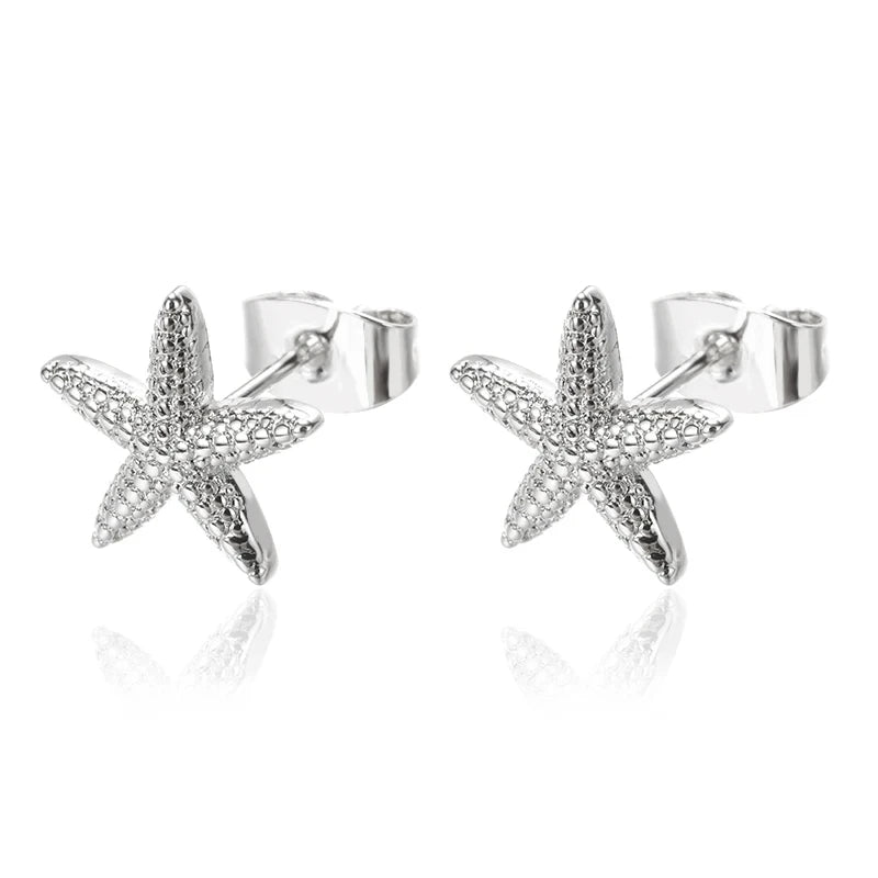 Boucle d'oreille etoile de mer