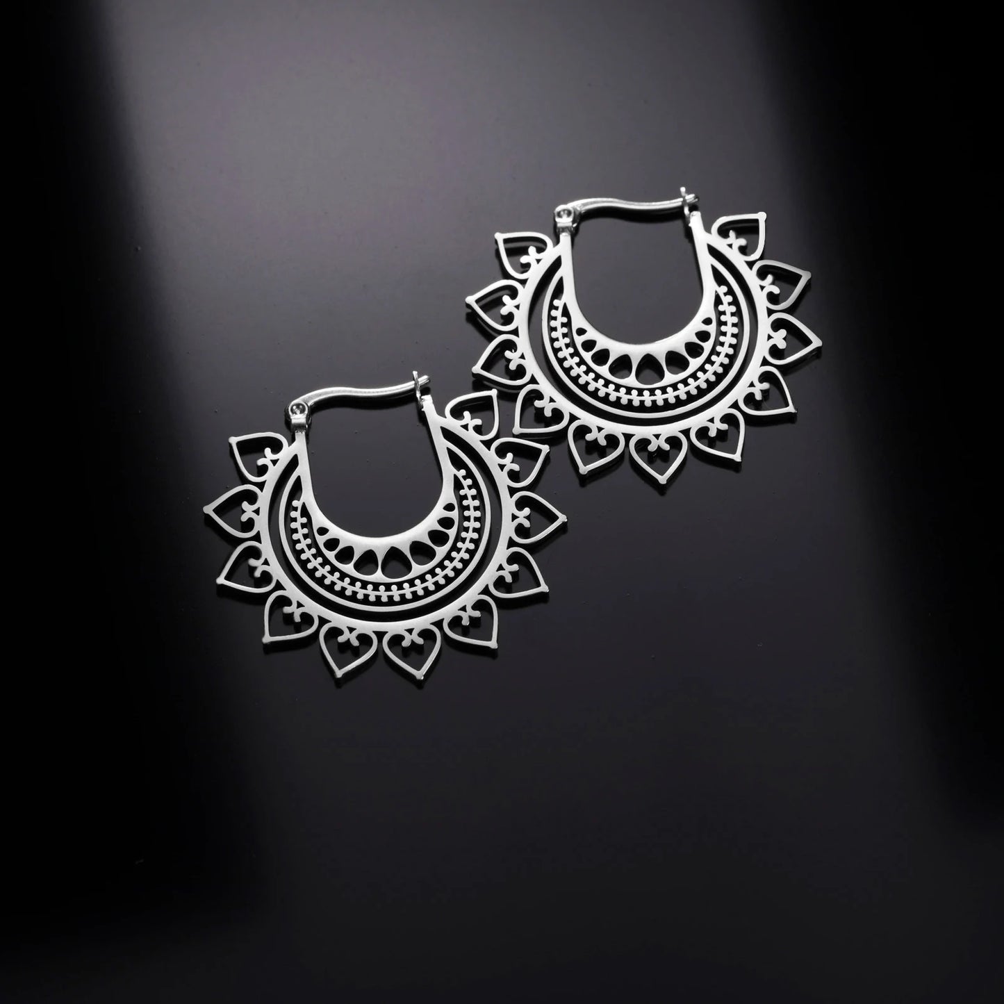 Boucle d'oreille fantaisie acier inoxydable