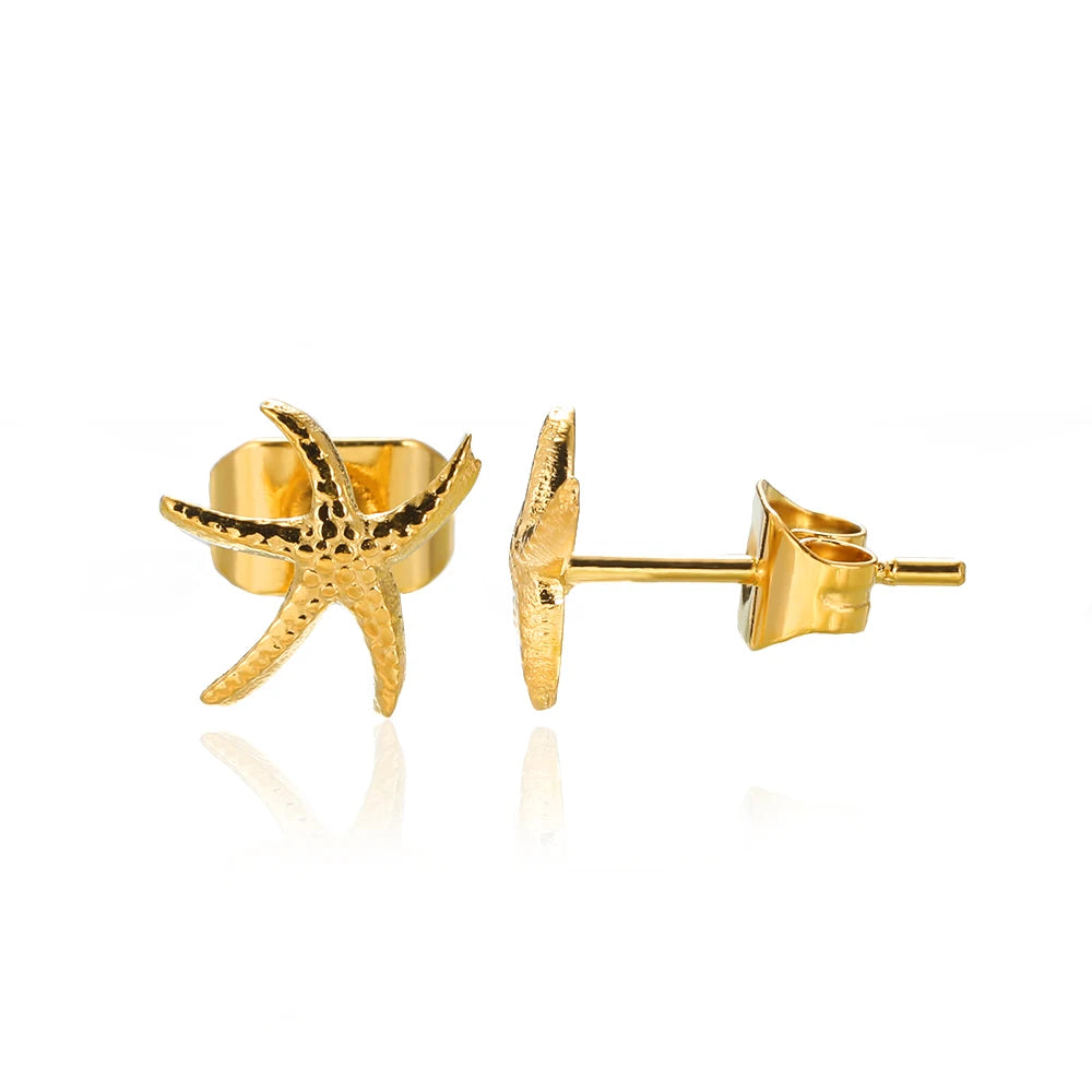 Boucle d'oreille etoile de mer