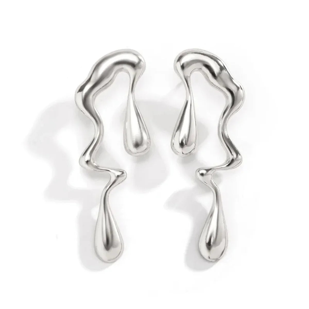 Boucle d'oreille goutte d'eau acier inoxydable