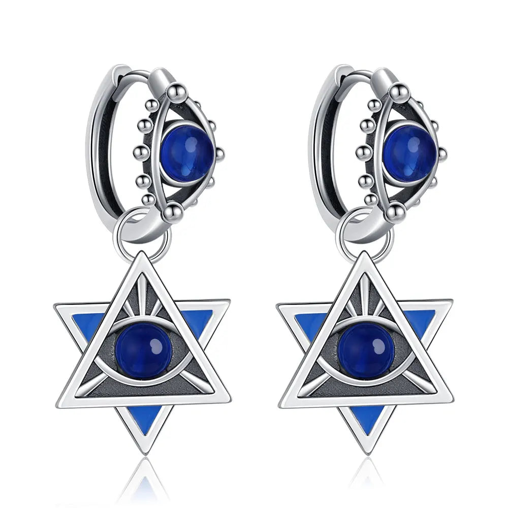 Boucle d'oreille fleur argent