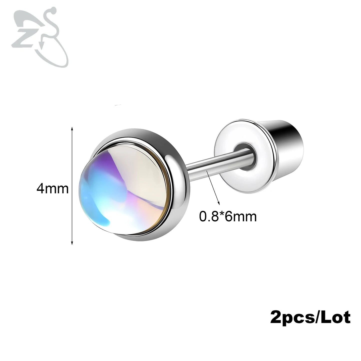 Boucle d'oreille helix argent