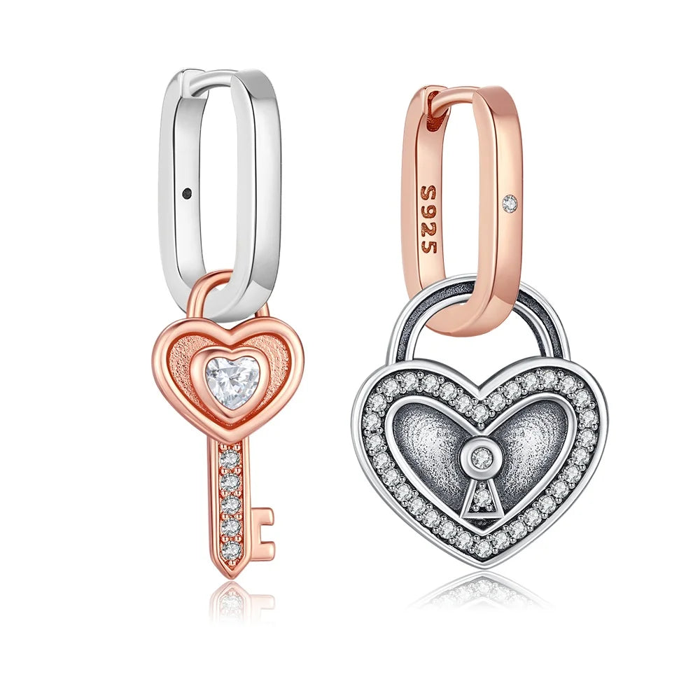 Boucle d'oreille fleur argent
