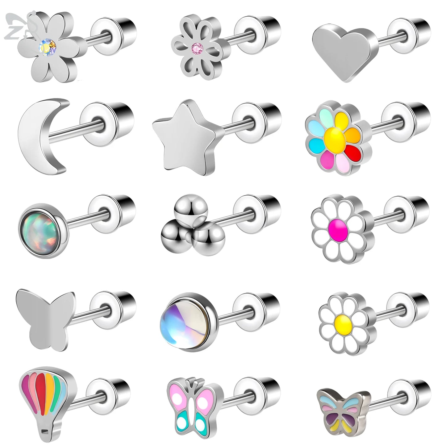 Boucle d'oreille helix argent
