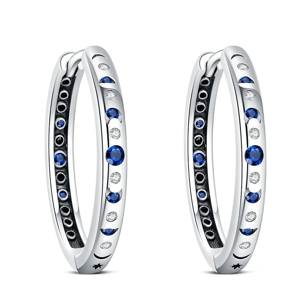 Boucle d'oreille fleur argent