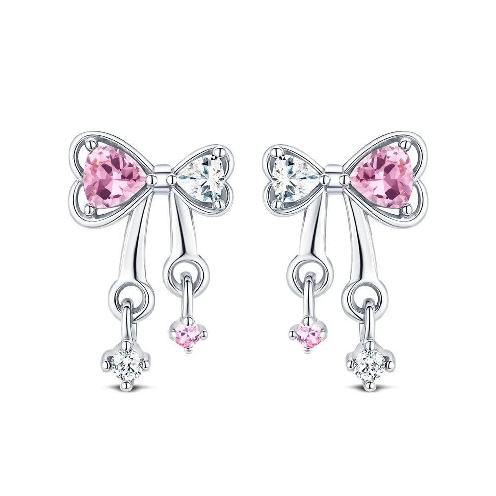 Boucle d'oreille fleur argent