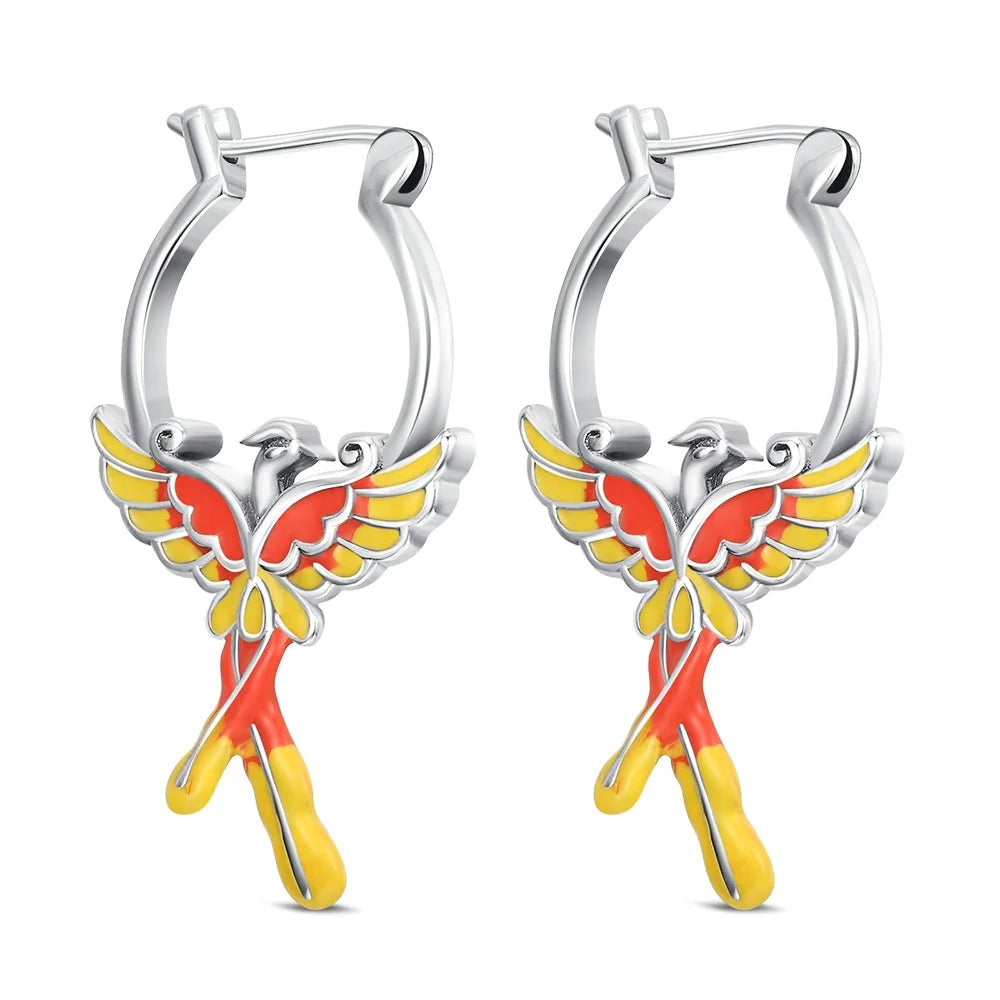 Boucle d'oreille fleur argent