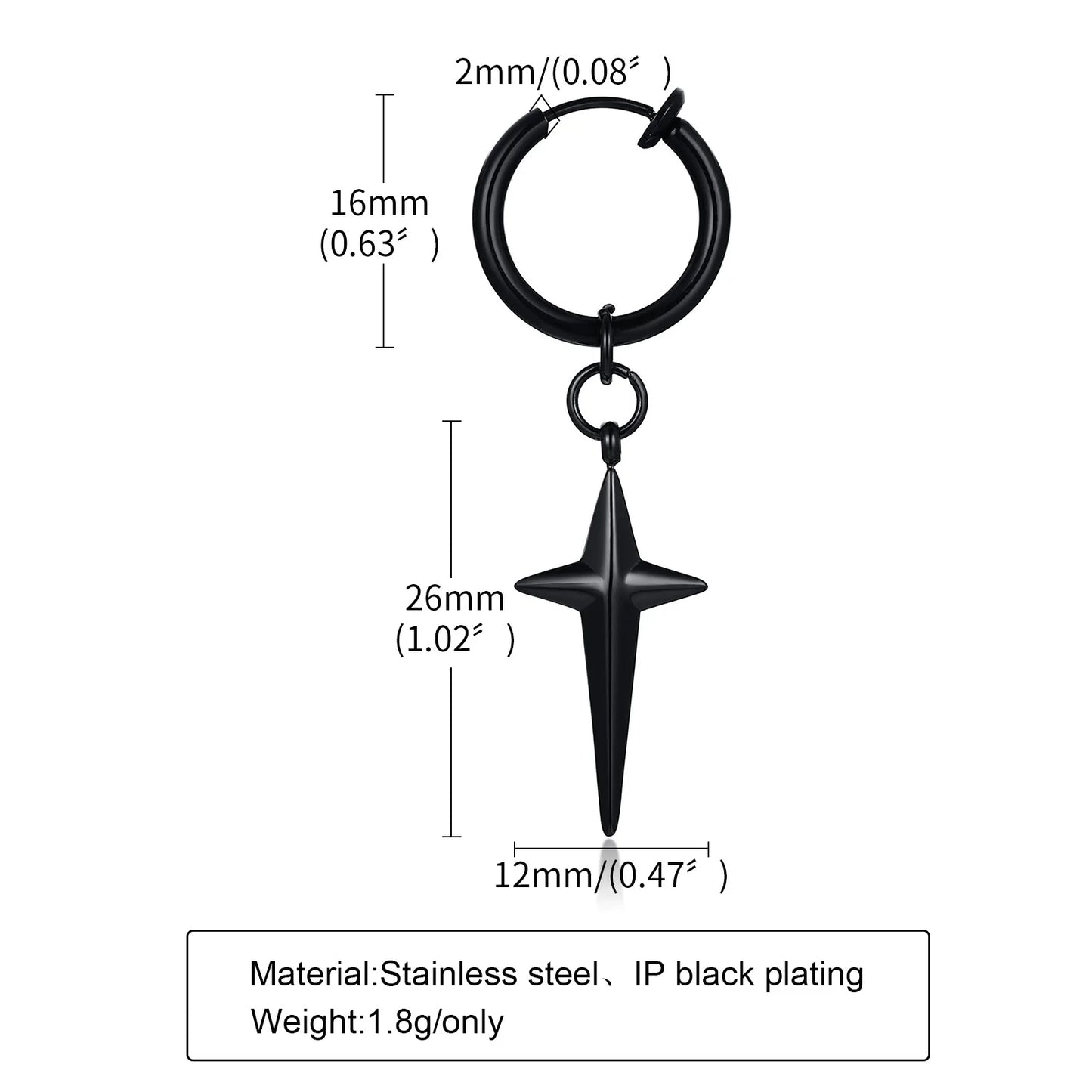 Boucle d'oreille homme