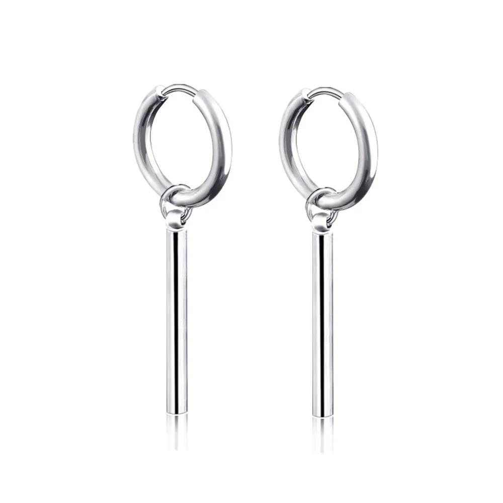 Boucle d'oreille homme pendante