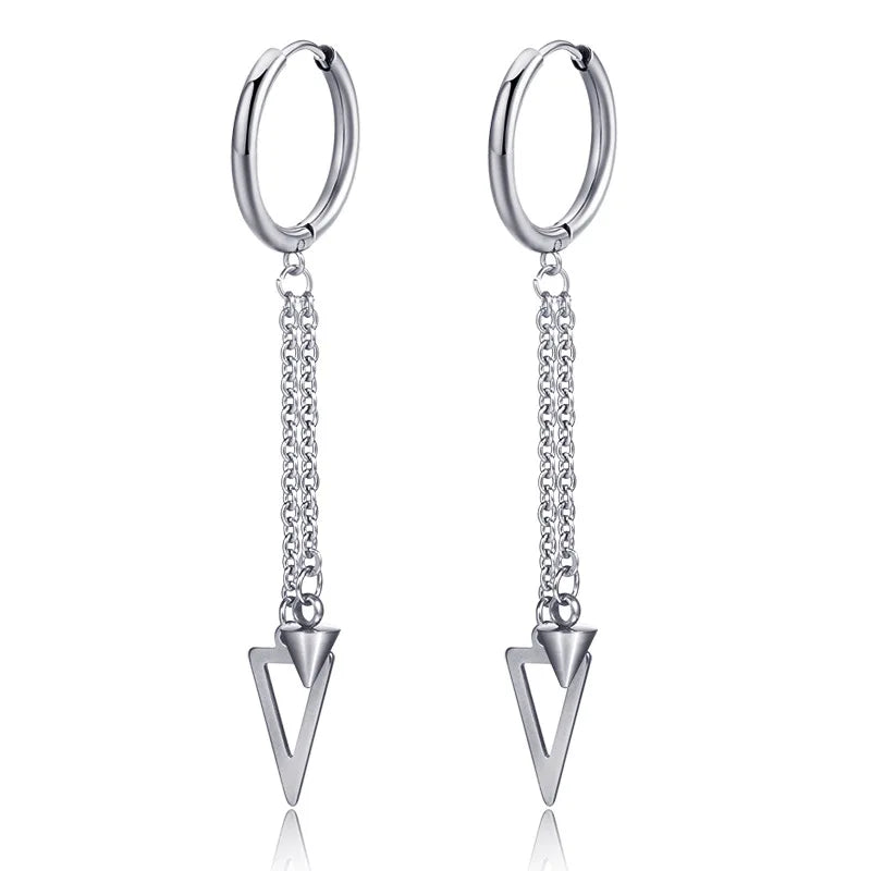 Boucle d'oreille homme pendante