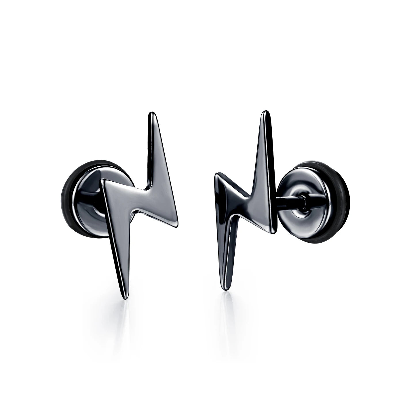 Boucle d'oreille homme noire
