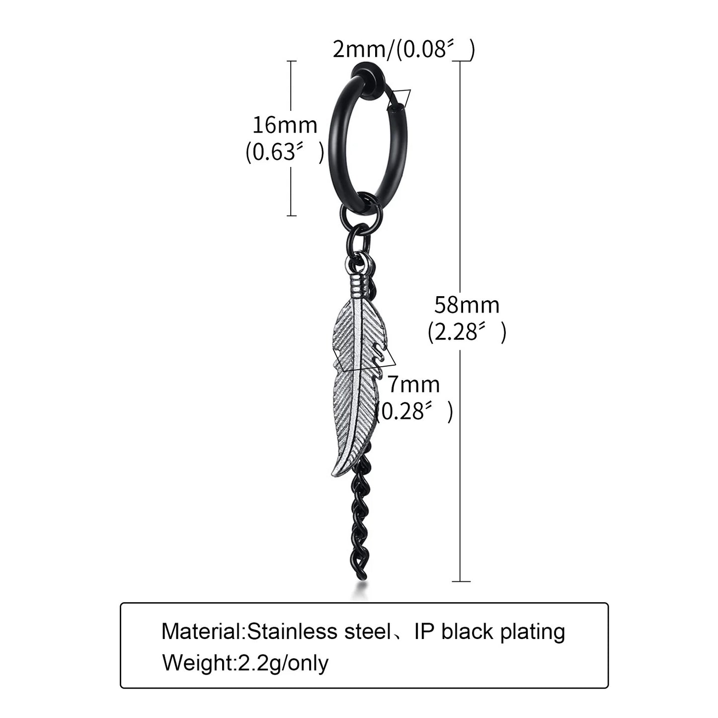 Boucle d'oreille homme