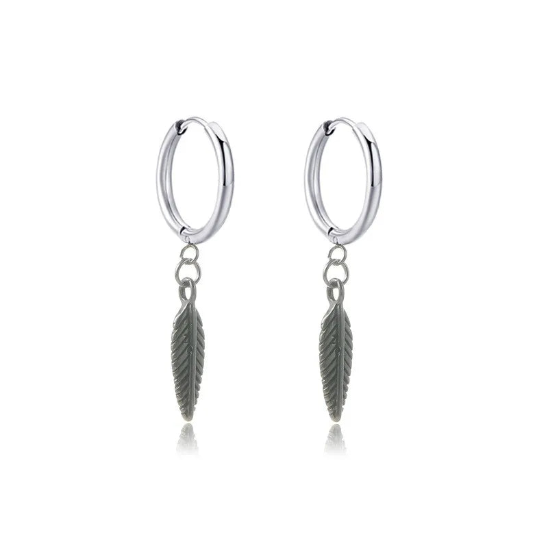 Boucle d'oreille homme pendante