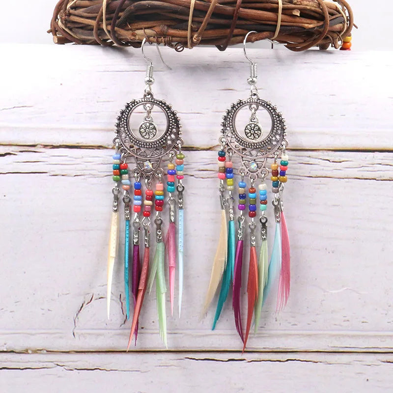 Boucle D'oreille Plume