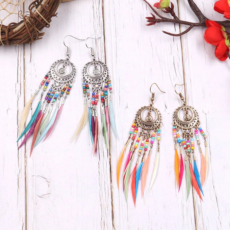 Boucle D'oreille Plume