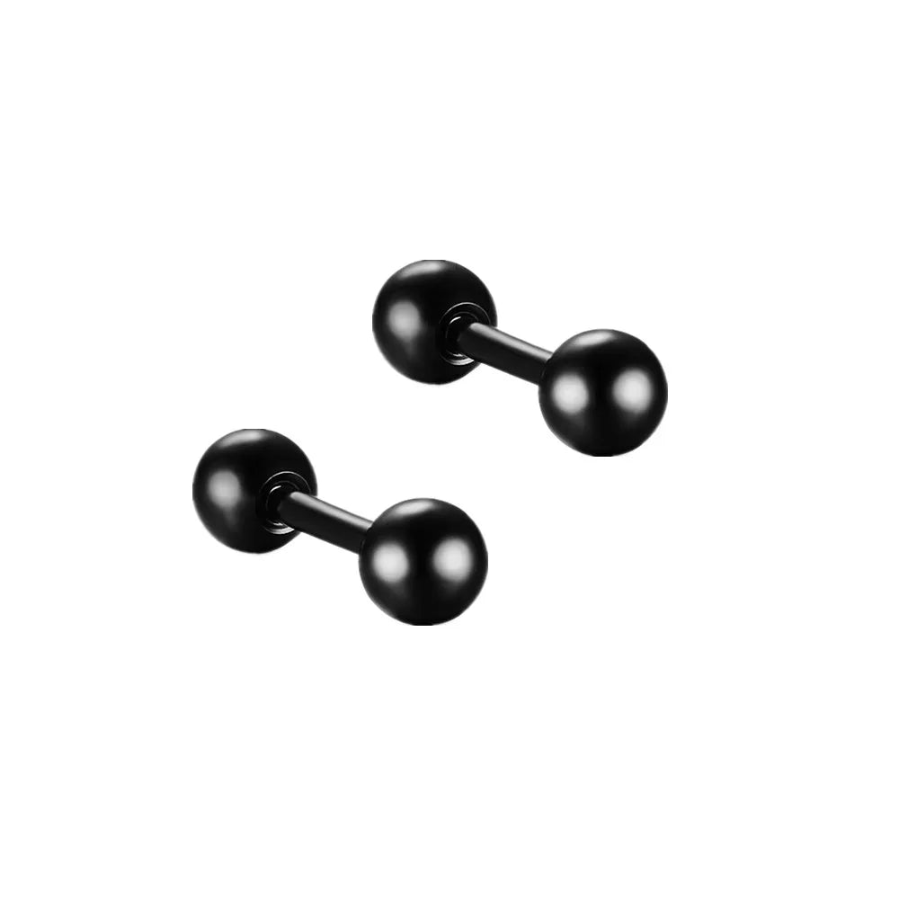 Boucle d'oreille homme noire