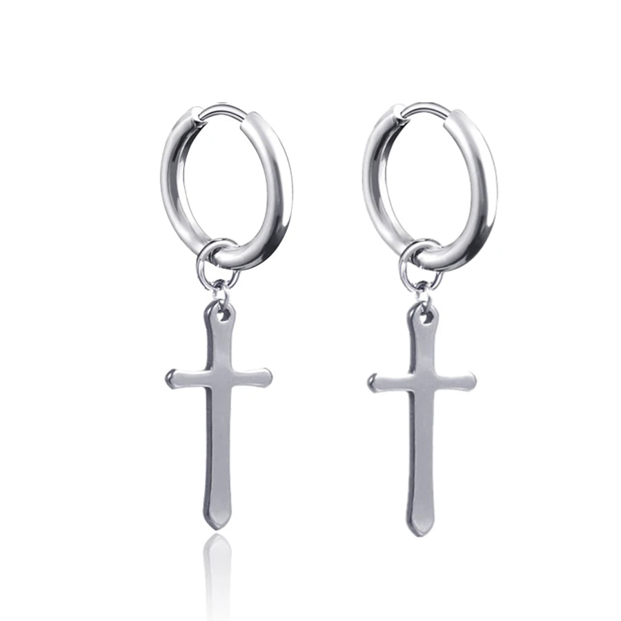 Boucle d'oreille homme pendante