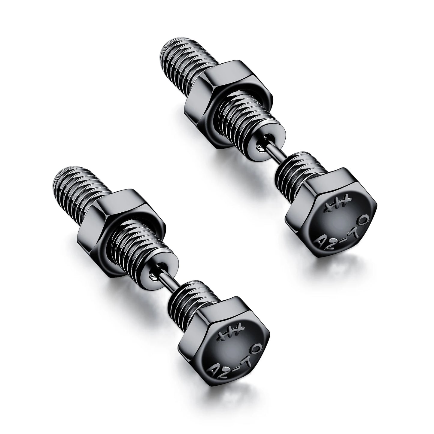 Boucle d'oreille homme noire