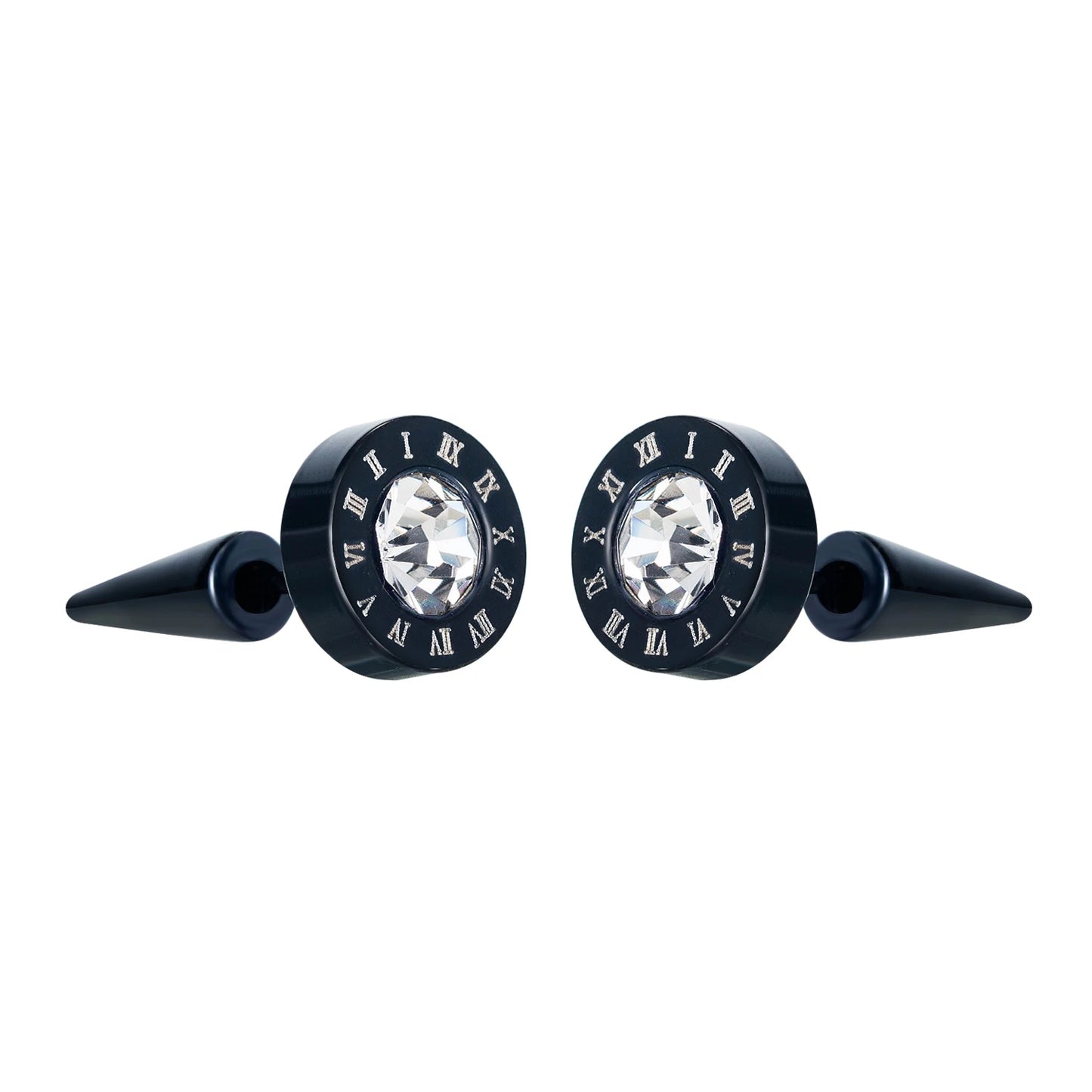 Boucle d'oreille homme noire