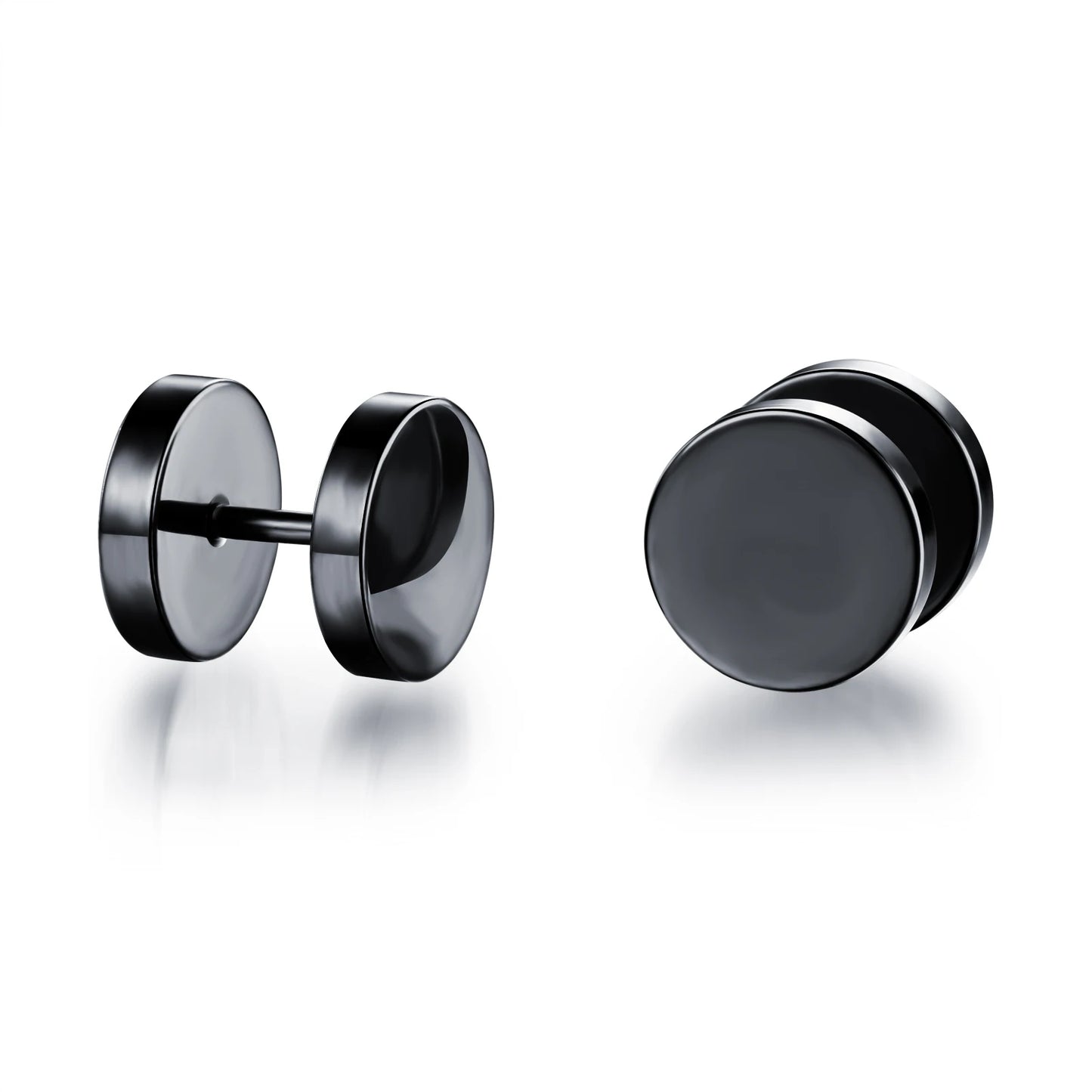 Boucle d'oreille homme noire