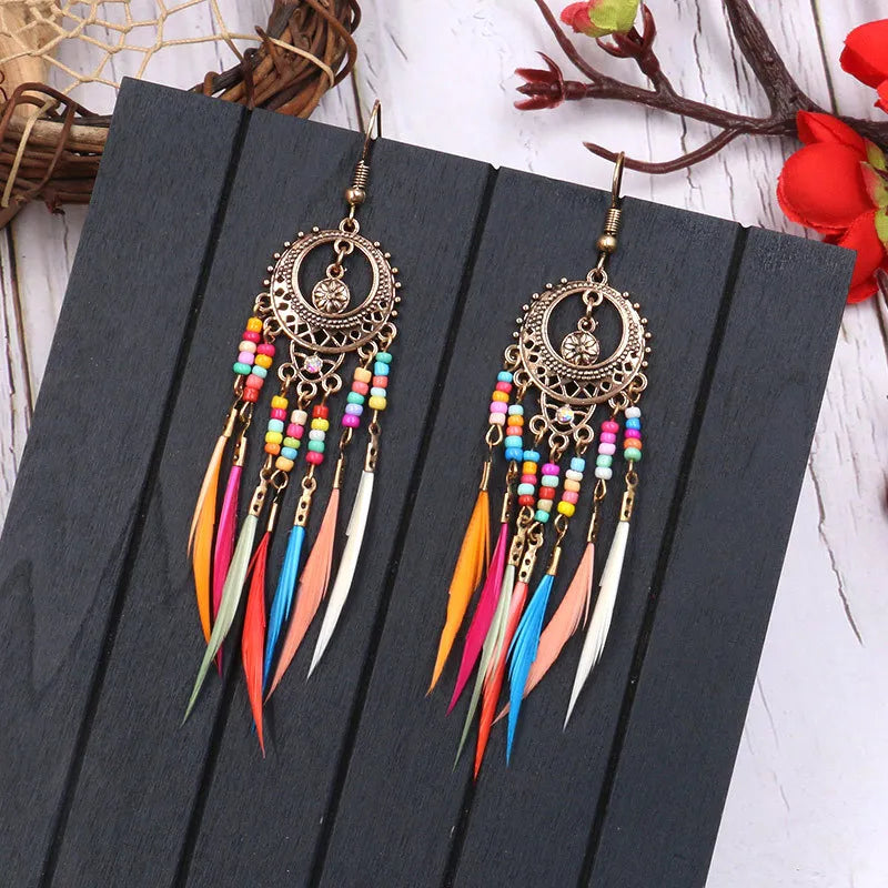 Boucle D'oreille Plume