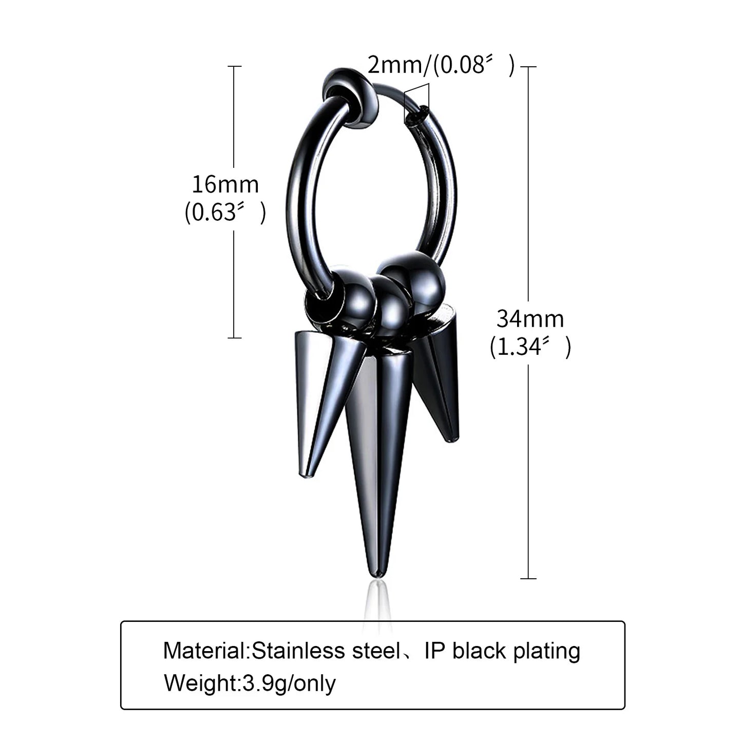 Boucle d'oreille homme