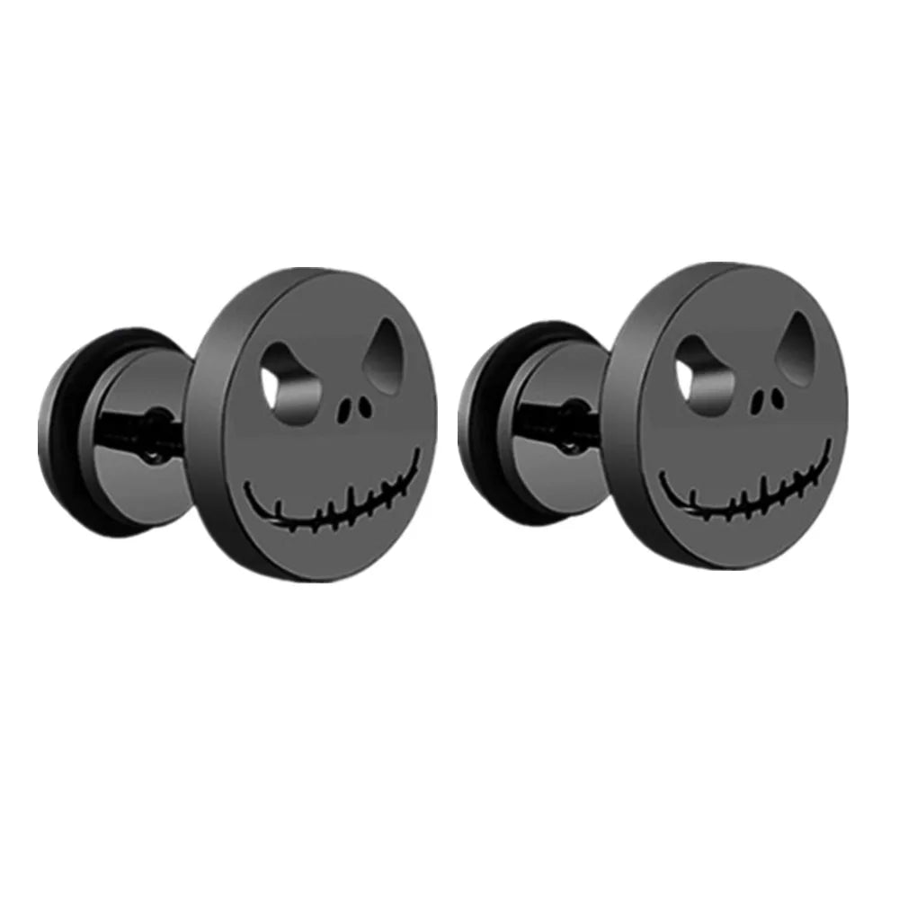 Boucle d'oreille homme noire