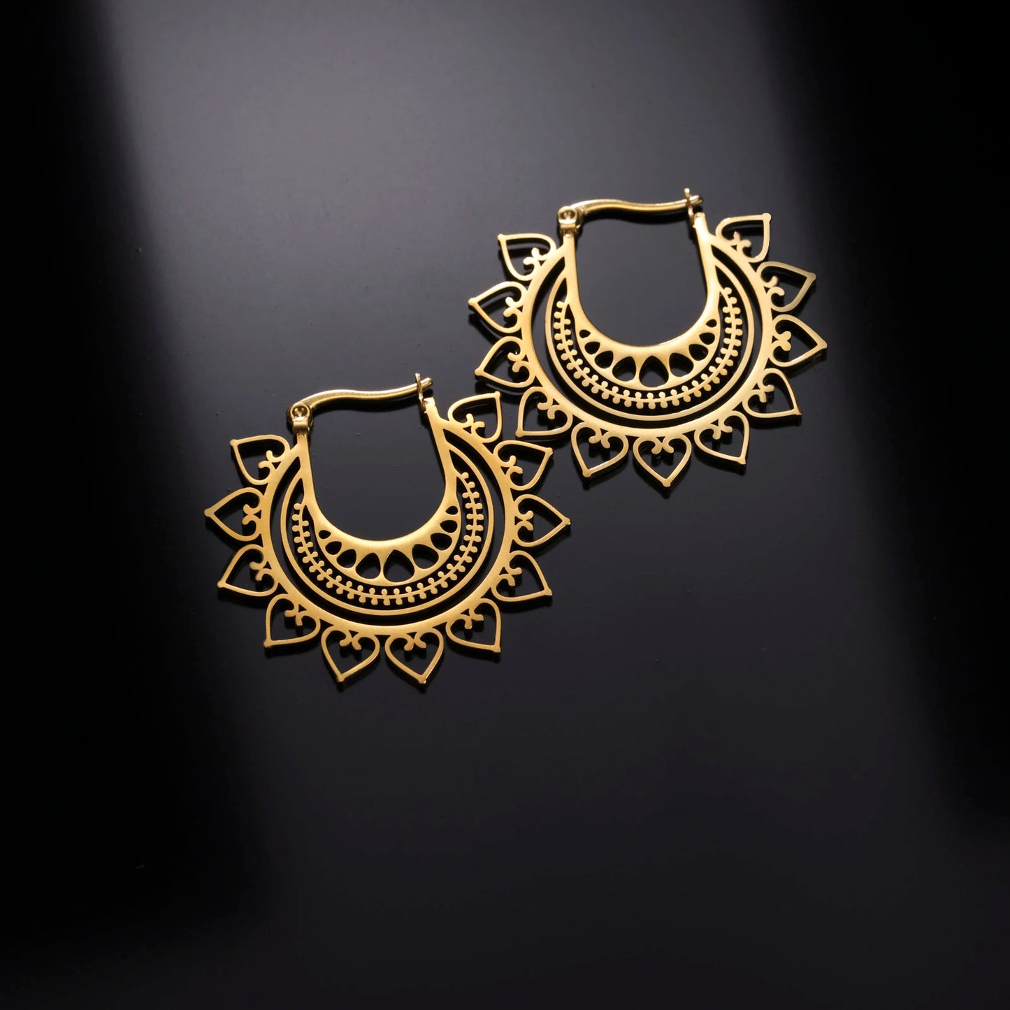 Boucle d'oreille fantaisie acier inoxydable
