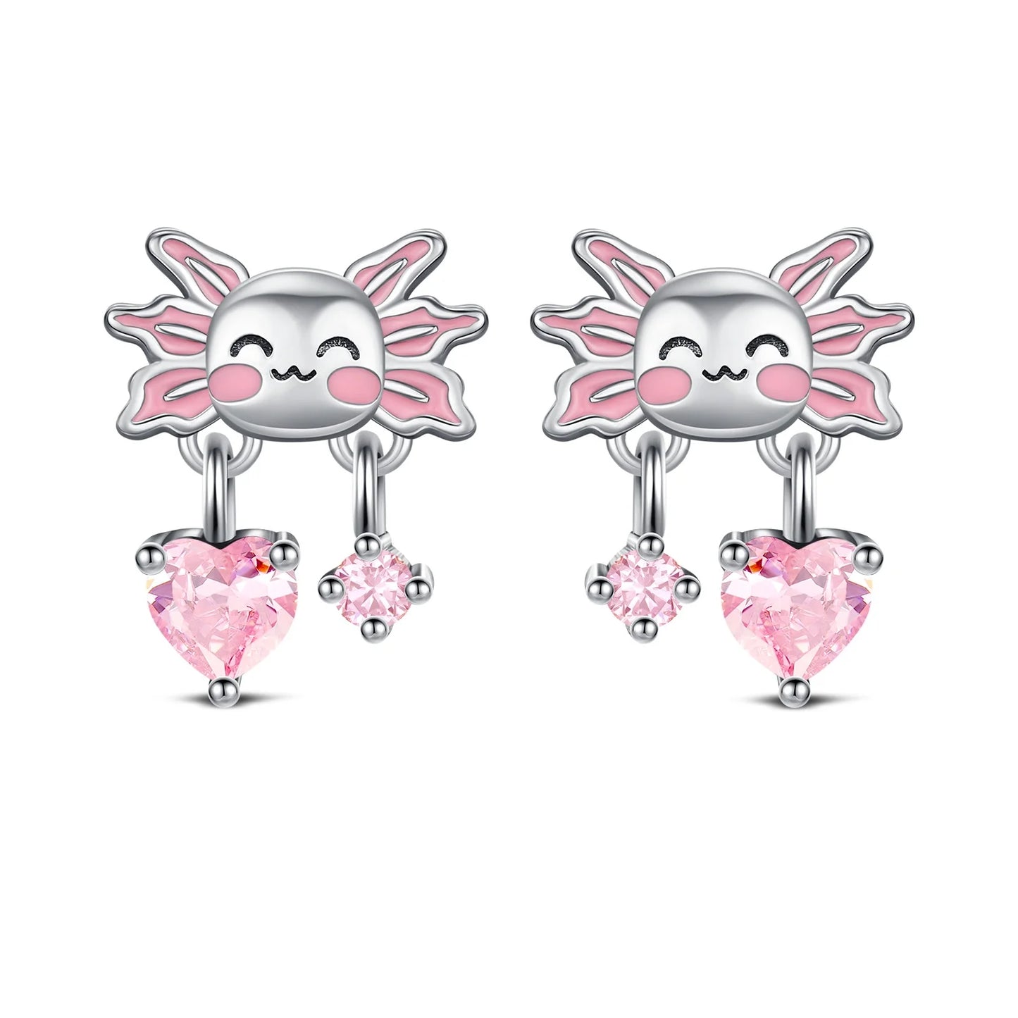 Boucle d'oreille fleur argent