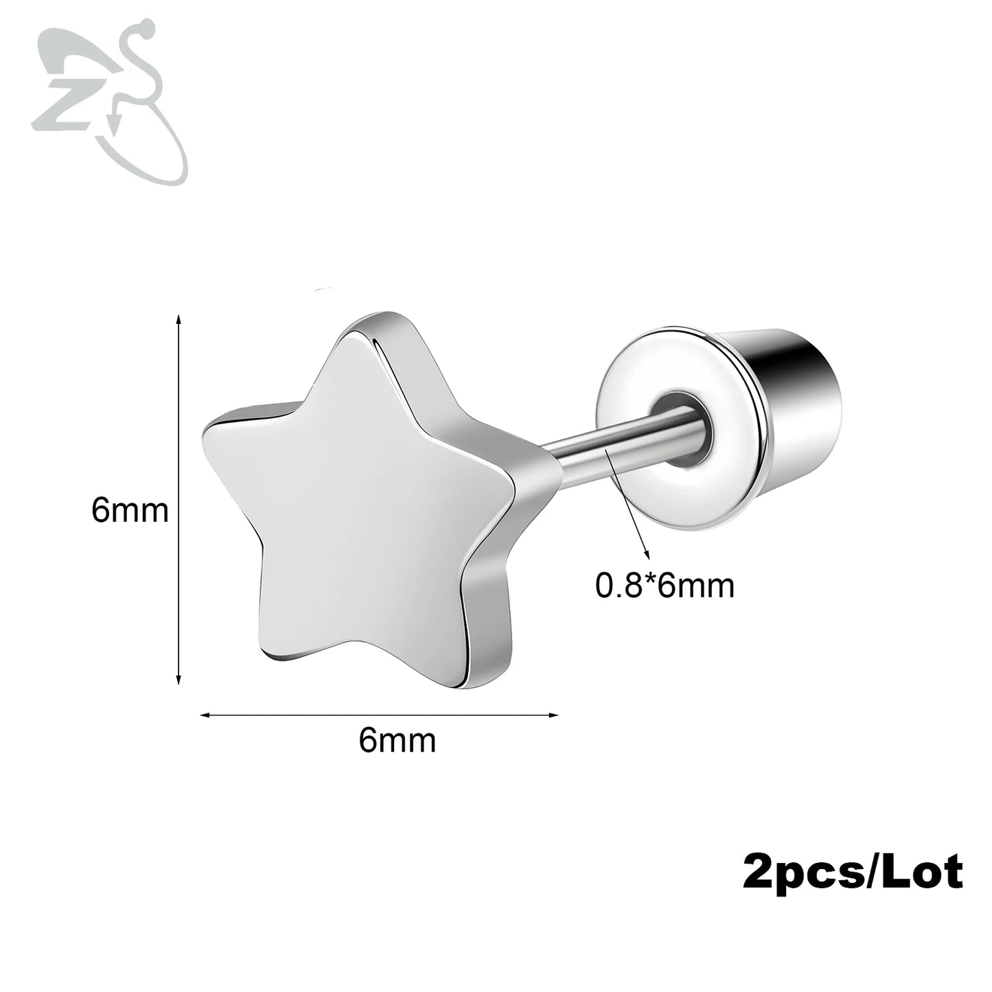 Boucle d'oreille helix argent
