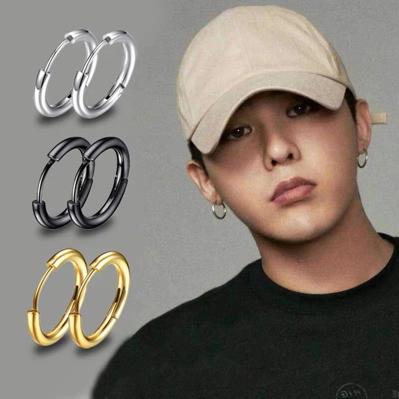 Boucle d'oreille homme or