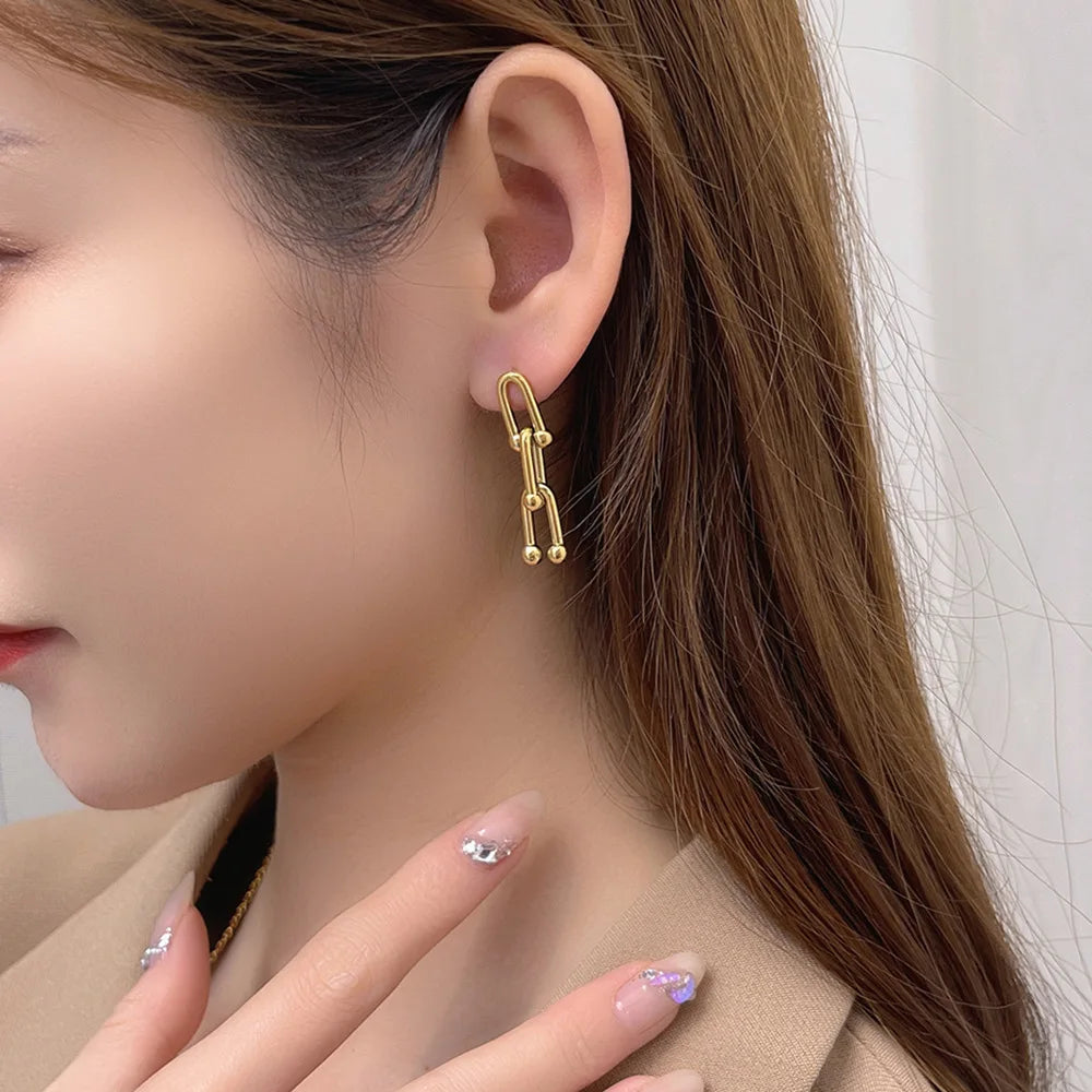 Boucle d'oreille acier inoxydable pas cher