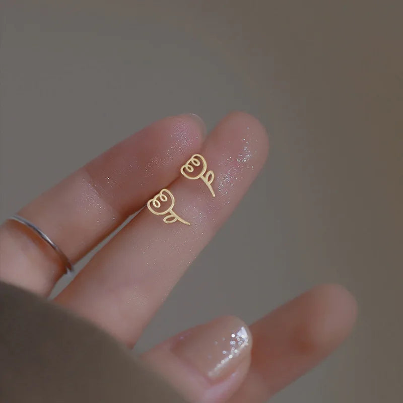 Boucle d'oreille helix or