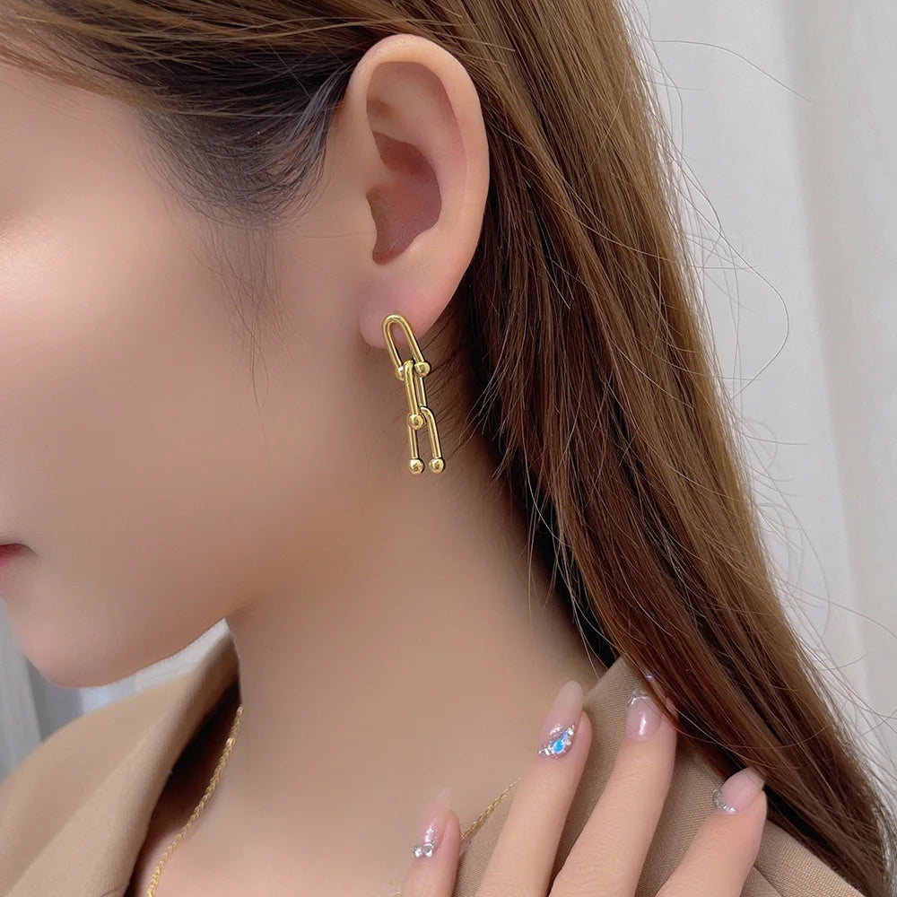 Boucle d'oreille acier inoxydable pas cher