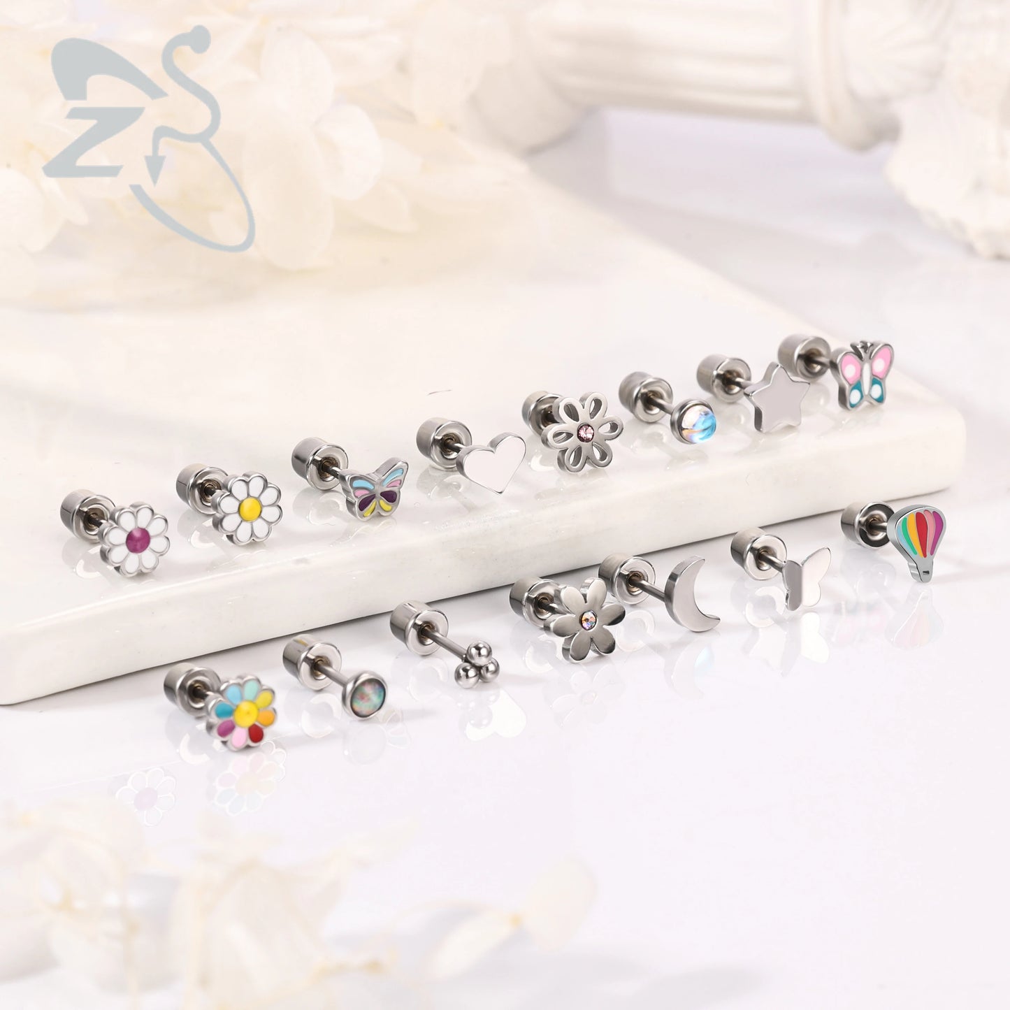 Boucle d'oreille helix argent