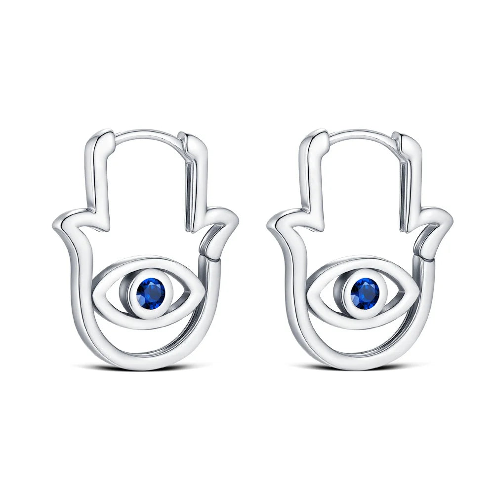 Boucle d'oreille fleur argent