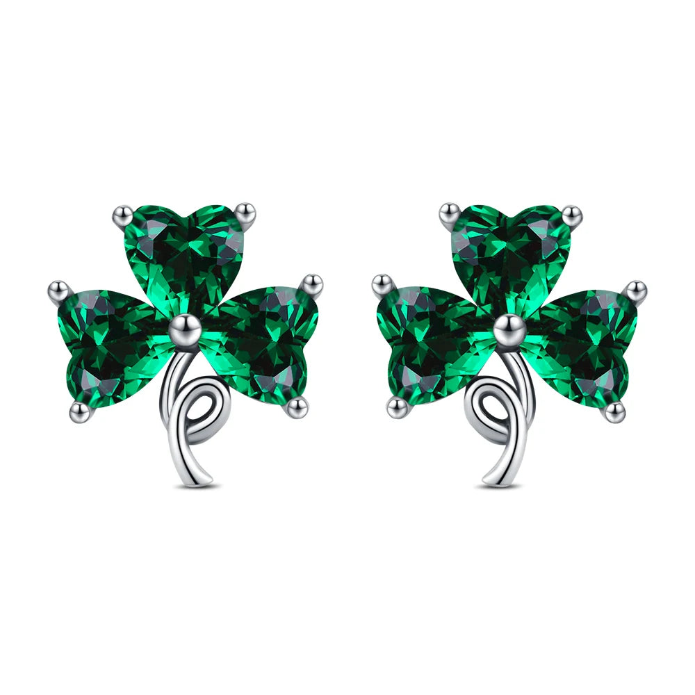 Boucle d'oreille fleur argent