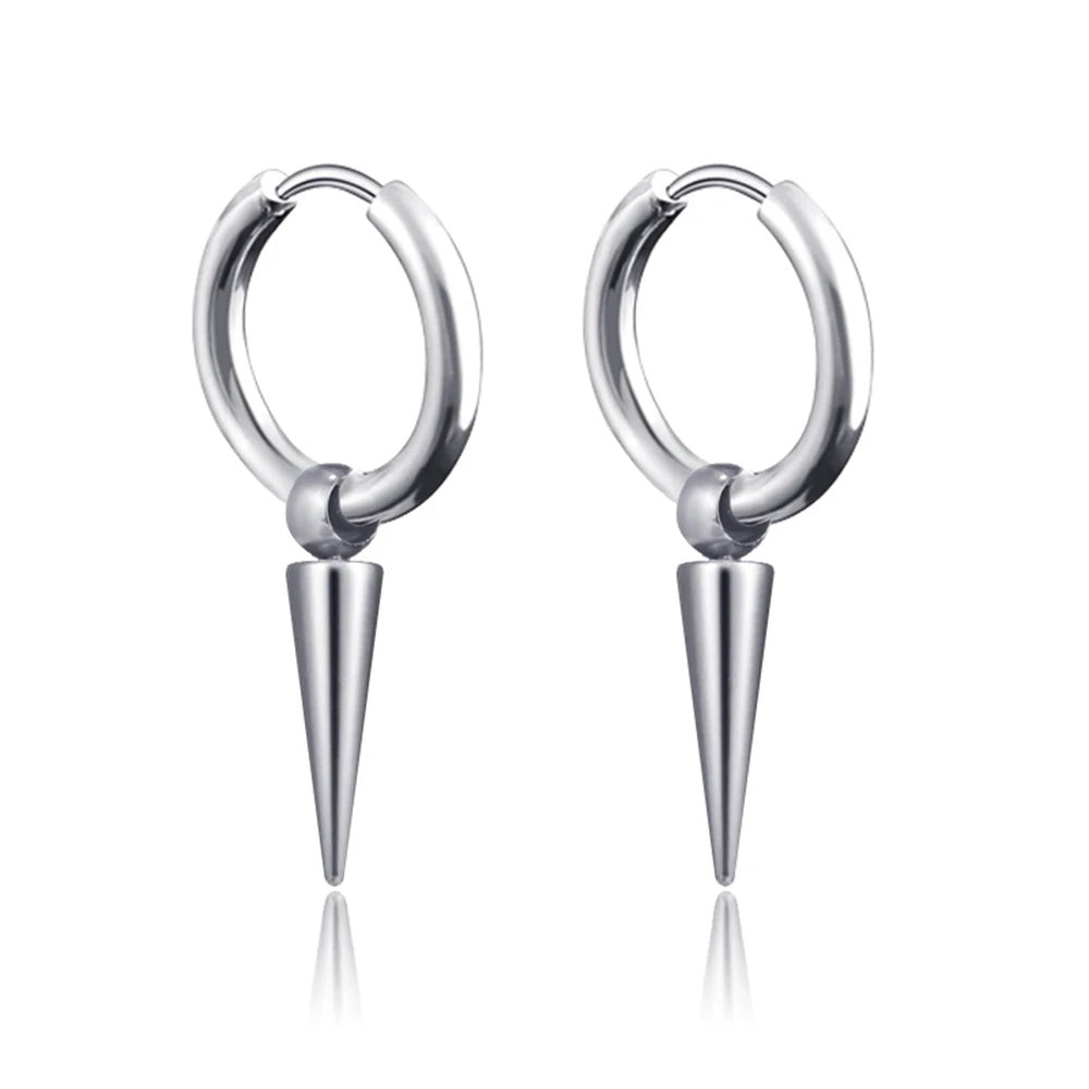 Boucle d'oreille homme pendante