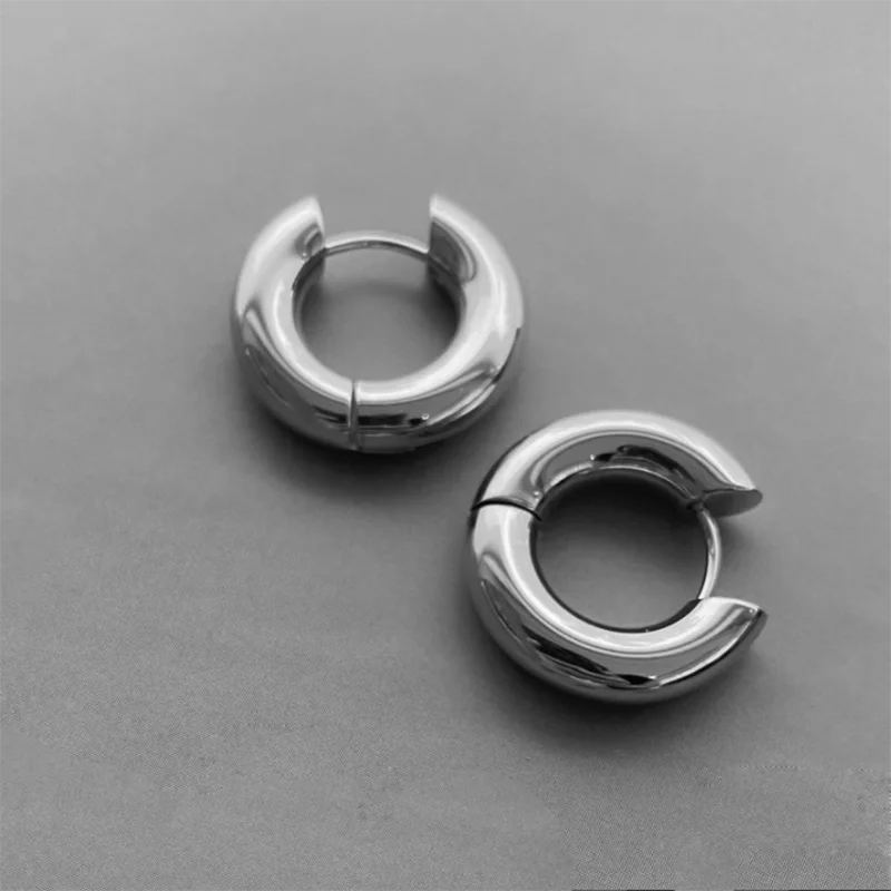 Boucle d'oreille acier inoxydable doré